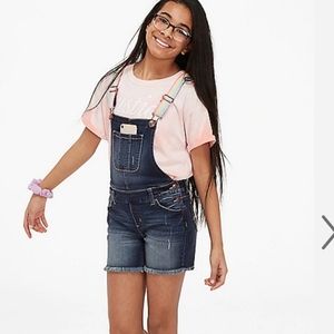 Justice Overall shorts rainbow